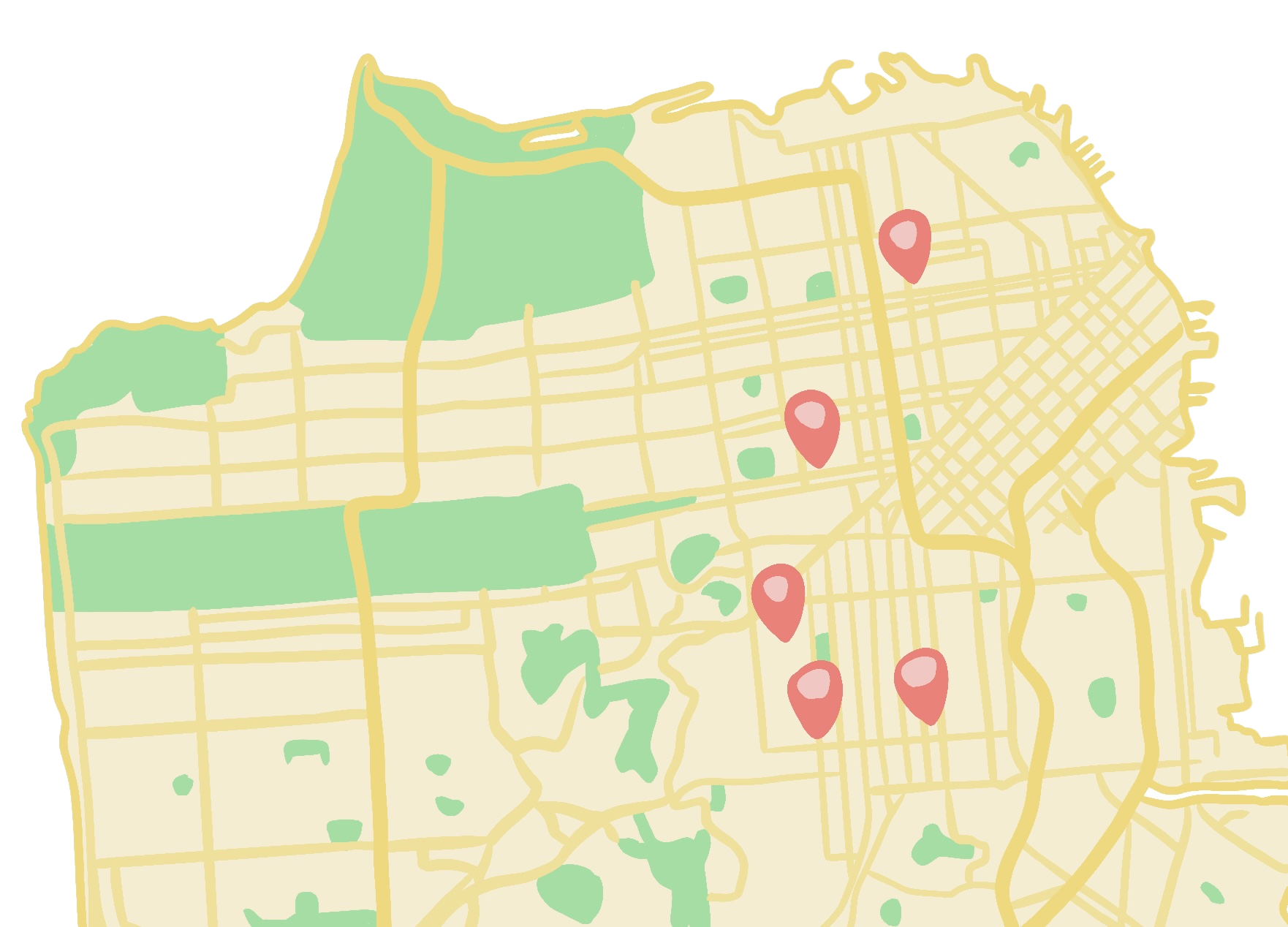 Map of Downtown San Francisco